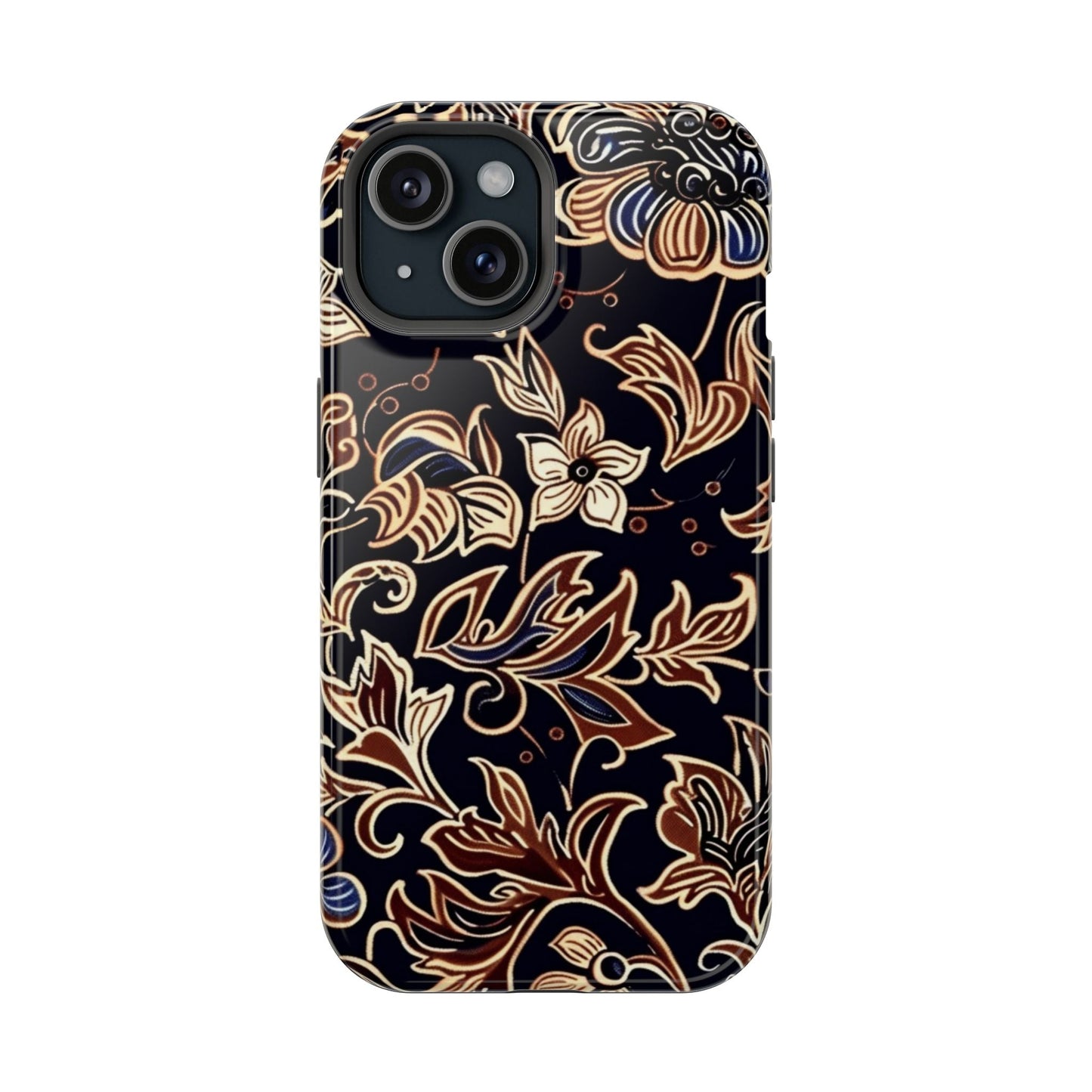 Floral Batik Magnetic Impact - Resistant Phone Case - DIGITAL X