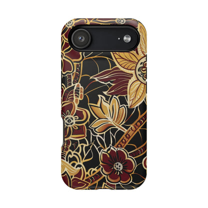 Floral Batik Magnetic Impact - Resistant Phone Case - DIGITAL X