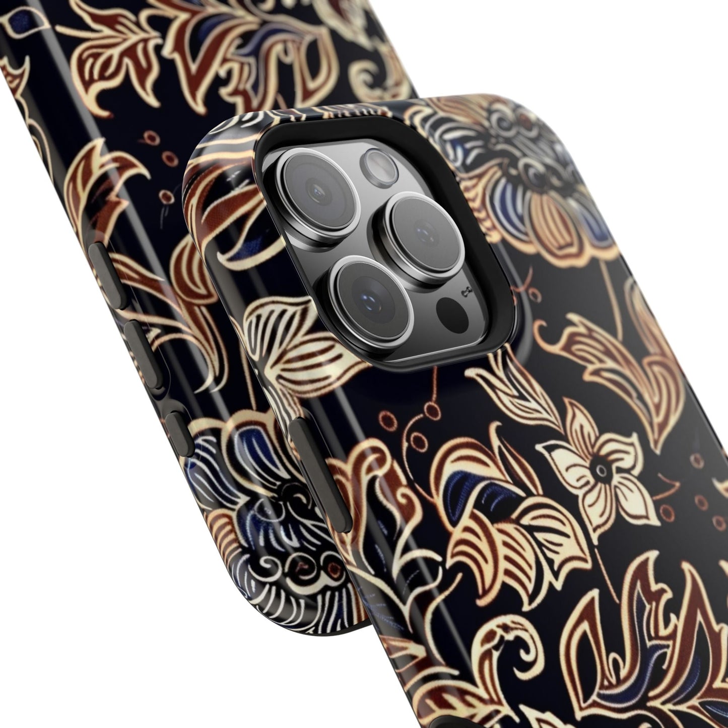 Floral Batik Magnetic Impact - Resistant Phone Case - DIGITAL X