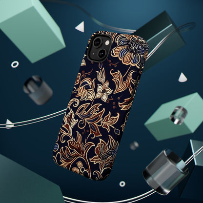 Floral Batik Magnetic Impact - Resistant Phone Case - DIGITAL X