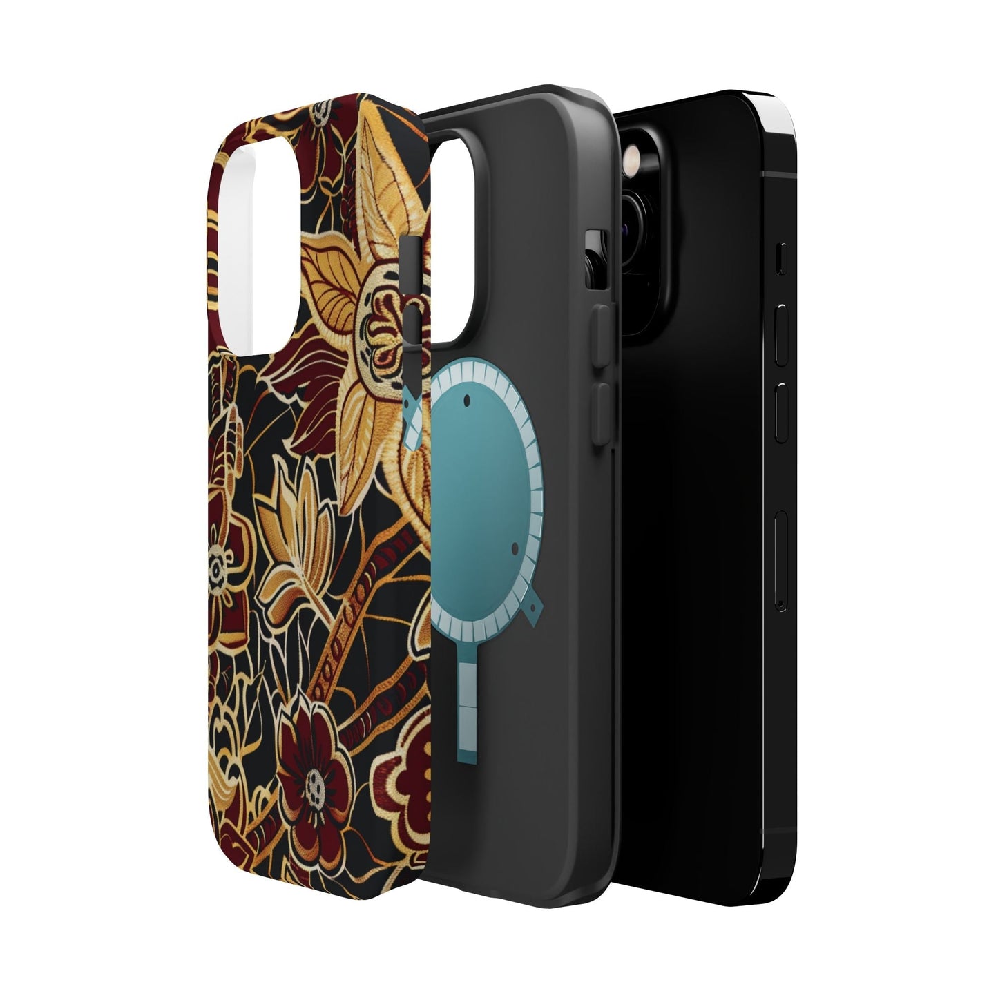 Floral Batik Magnetic Impact - Resistant Phone Case - DIGITAL X