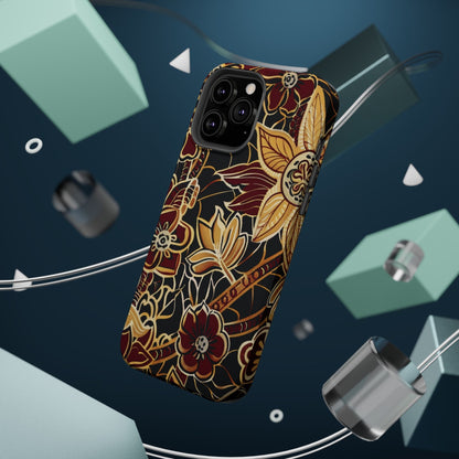 Floral Batik Magnetic Impact - Resistant Phone Case - DIGITAL X