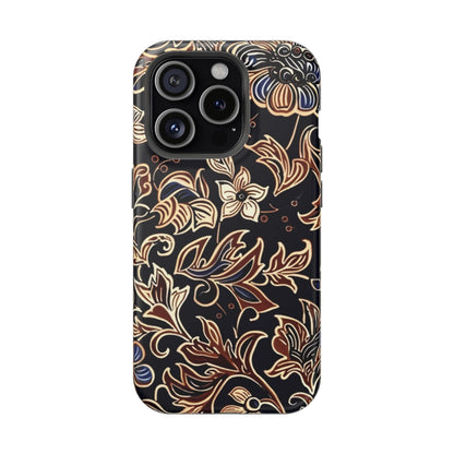 Floral Batik Magnetic Impact - Resistant Phone Case - DIGITAL X