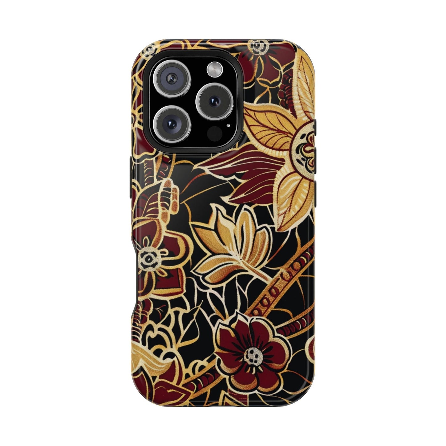 Floral Batik Magnetic Impact - Resistant Phone Case - DIGITAL X