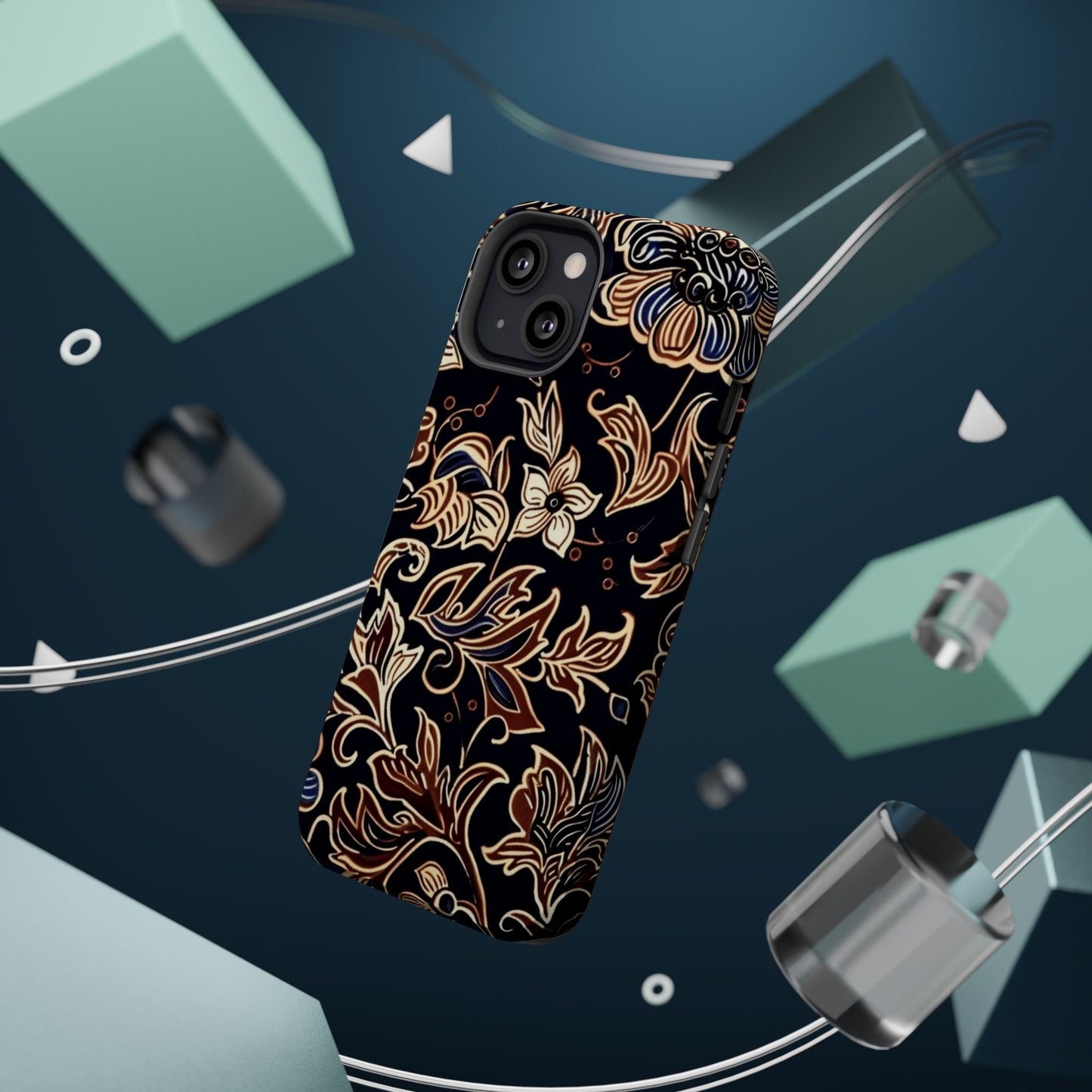 Floral Batik Magnetic Impact - Resistant Phone Case - DIGITAL X