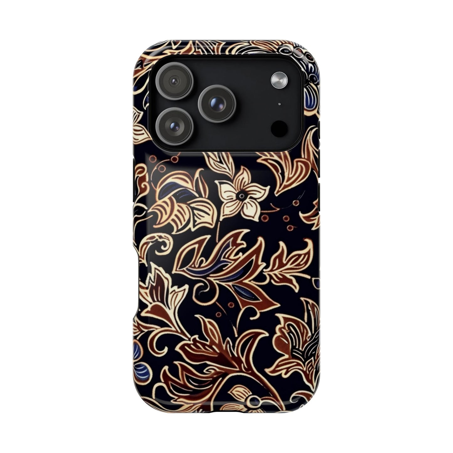 Floral Batik Magnetic Impact - Resistant Phone Case - DIGITAL X
