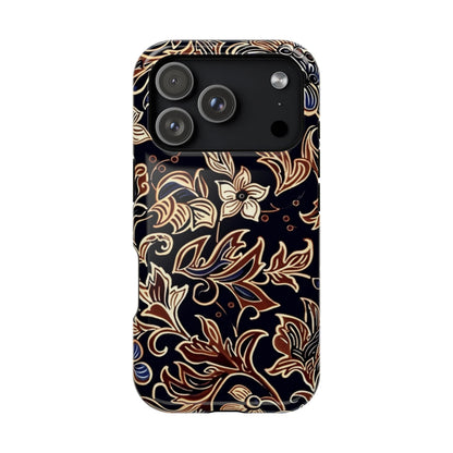 Floral Batik Magnetic Impact - Resistant Phone Case - DIGITAL X