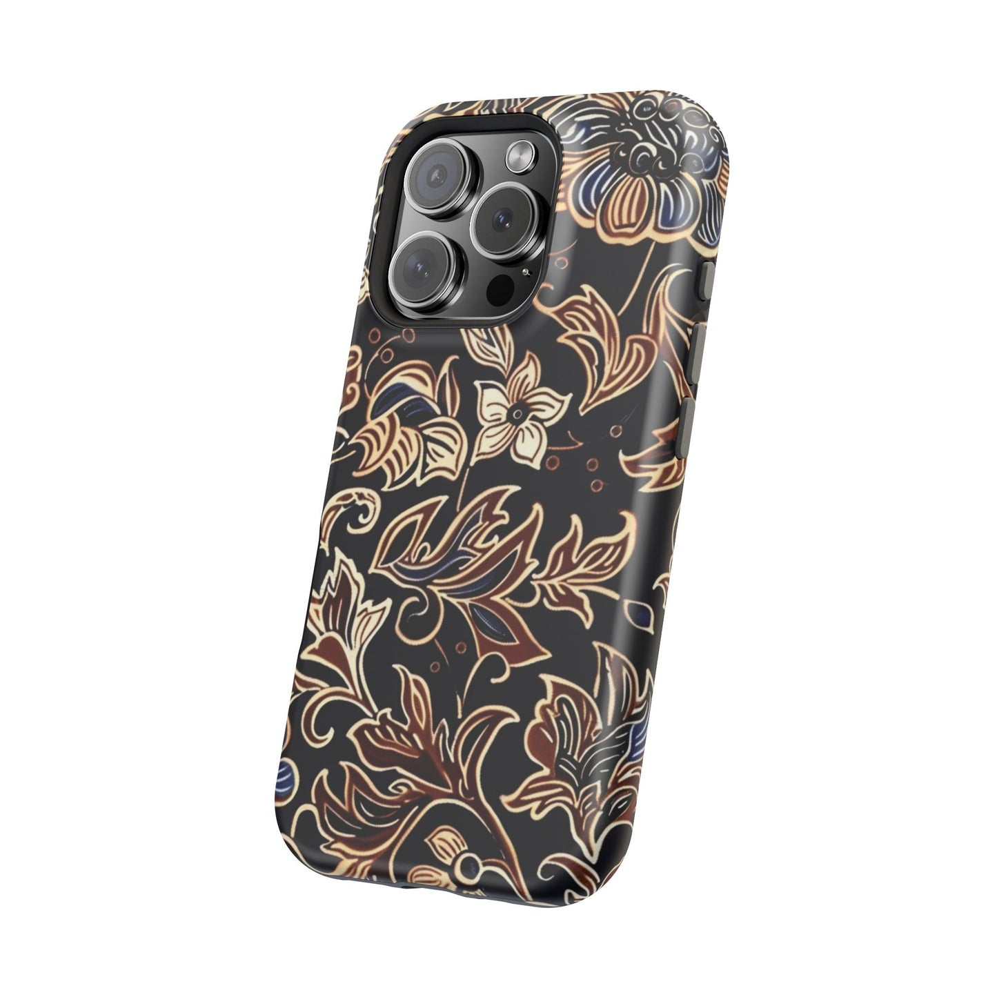 Floral Batik Magnetic Impact - Resistant Phone Case - DIGITAL X
