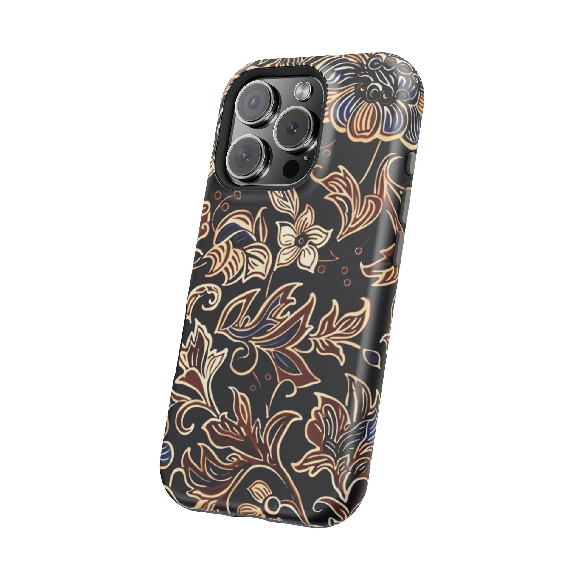 Floral Batik Magnetic Impact - Resistant Phone Case - DIGITAL X