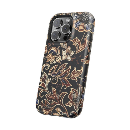 Floral Batik Magnetic Impact - Resistant Phone Case - DIGITAL X