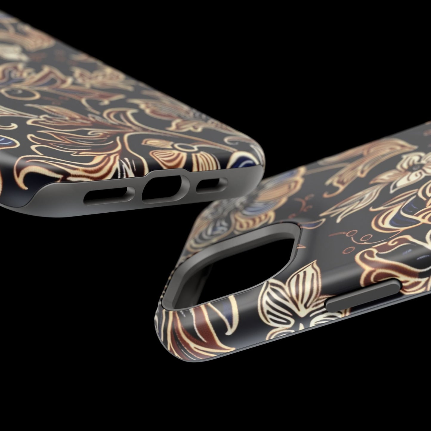 Floral Batik Magnetic Impact - Resistant Phone Case - DIGITAL X