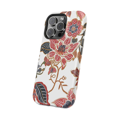 Floral Batik Magnetic Impact - Resistant Phone Case - DIGITAL X
