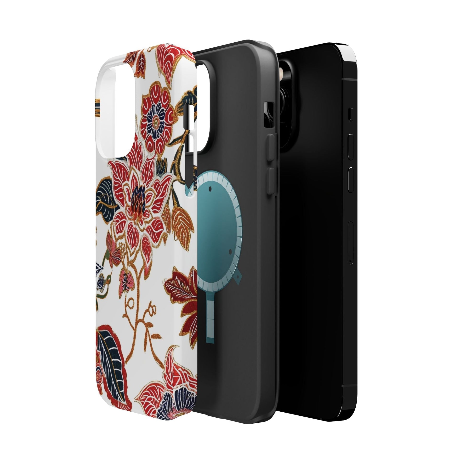 Floral Batik Magnetic Impact - Resistant Phone Case - DIGITAL X