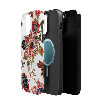 Floral Batik Magnetic Impact - Resistant Phone Case - DIGITAL X