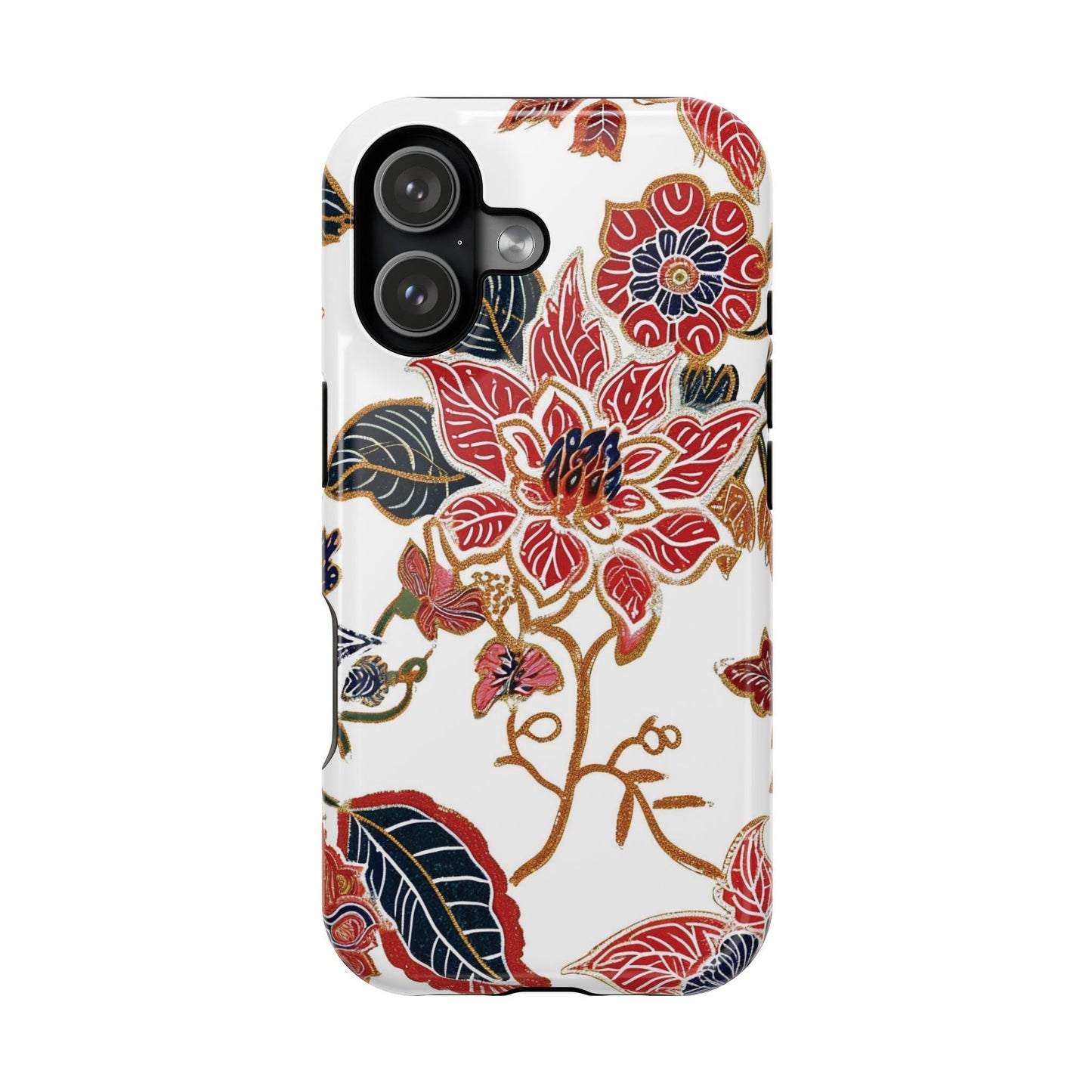 Floral Batik Magnetic Impact - Resistant Phone Case - DIGITAL X