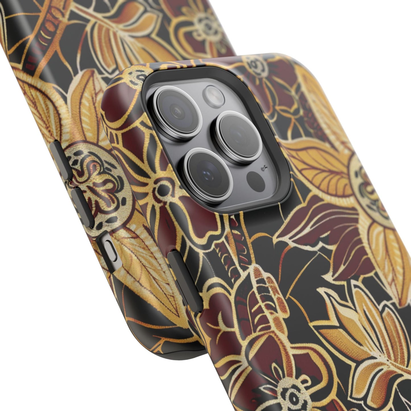 Floral Batik Magnetic Impact - Resistant Phone Case - DIGITAL X