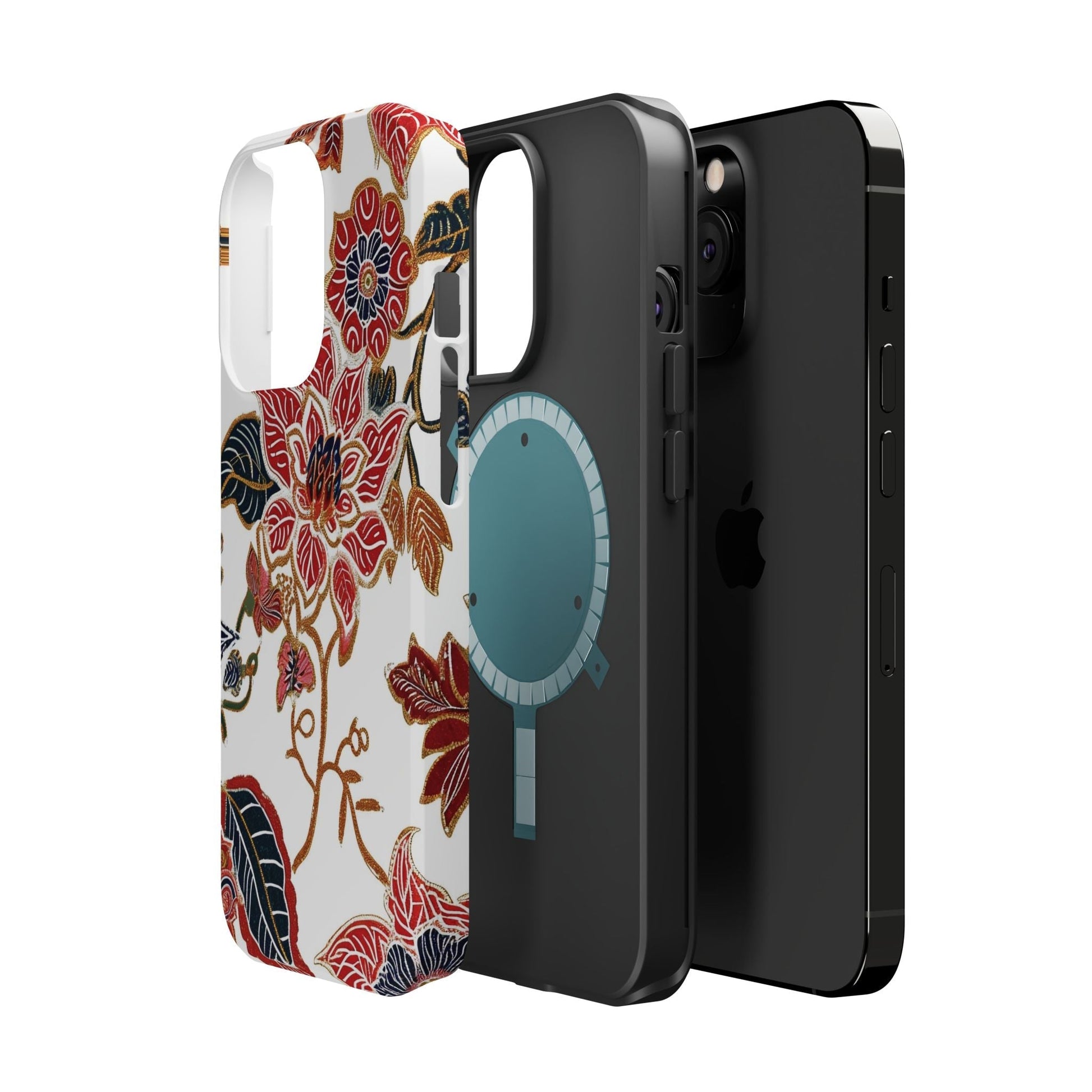 Floral Batik Magnetic Impact - Resistant Phone Case - DIGITAL X