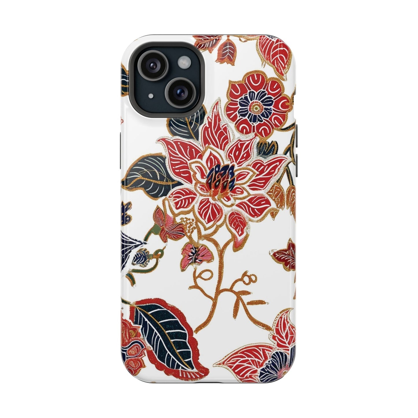 Floral Batik Magnetic Impact - Resistant Phone Case - DIGITAL X