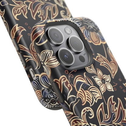 Floral Batik Magnetic Impact - Resistant Phone Case - DIGITAL X