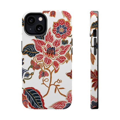 Floral Batik Magnetic Impact - Resistant Phone Case - DIGITAL X