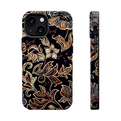Floral Batik Magnetic Impact - Resistant Phone Case - DIGITAL X