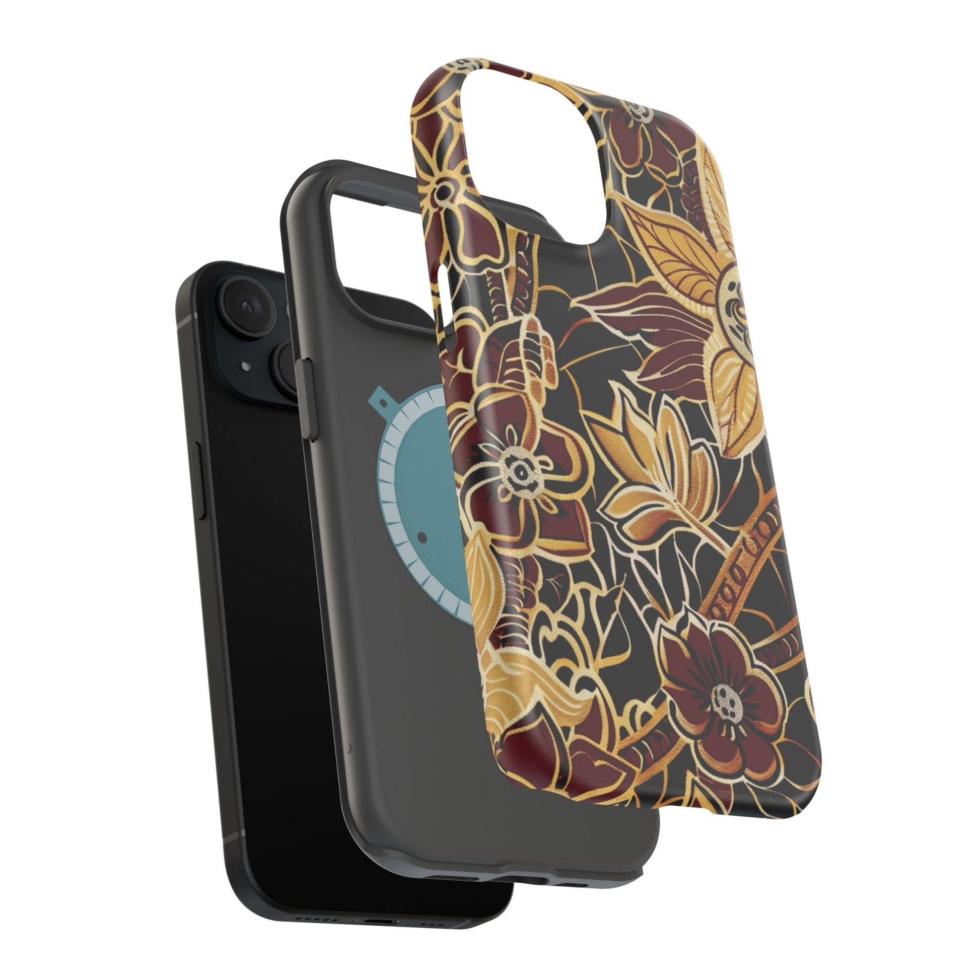 Floral Batik Magnetic Impact - Resistant Phone Case - DIGITAL X