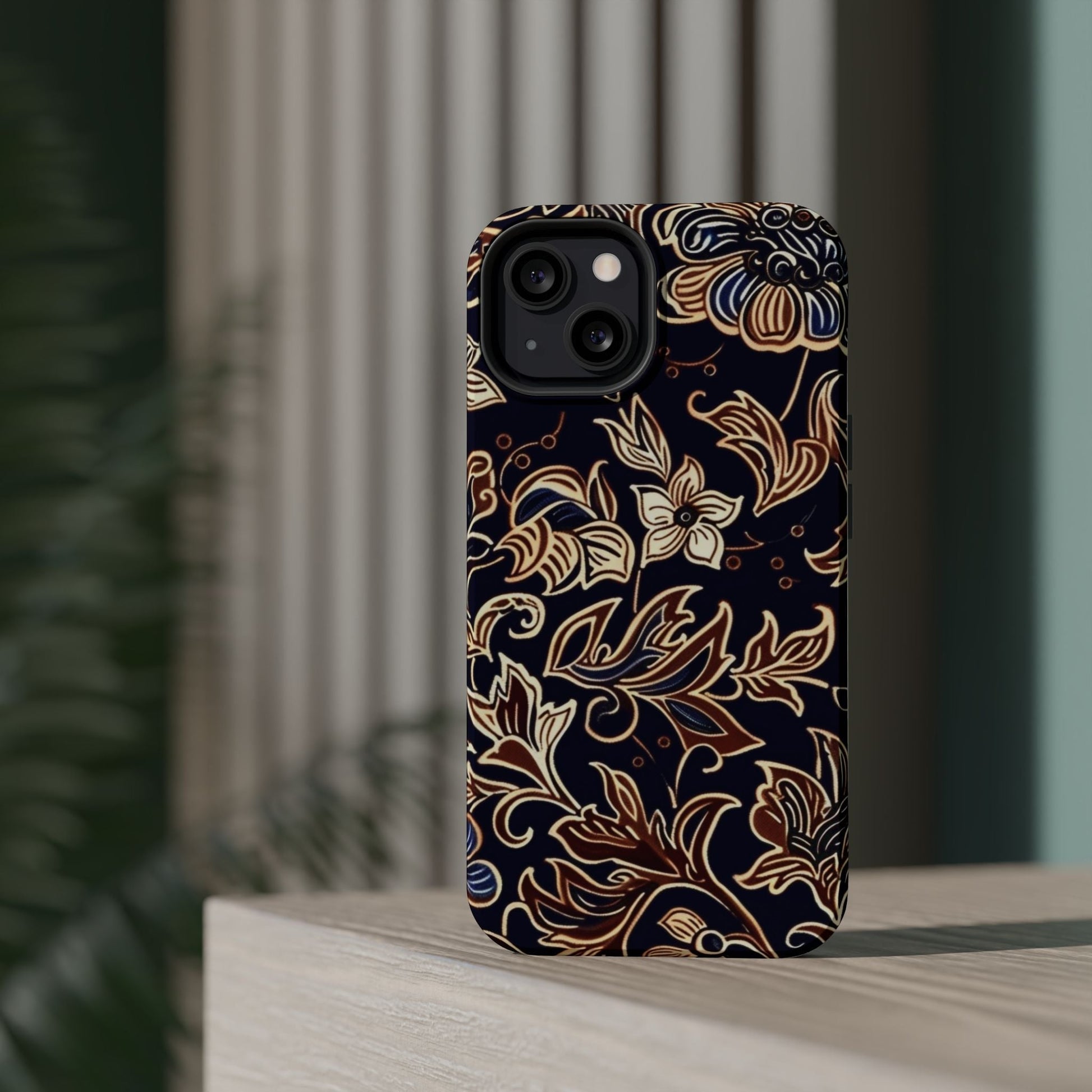 Floral Batik Magnetic Impact - Resistant Phone Case - DIGITAL X