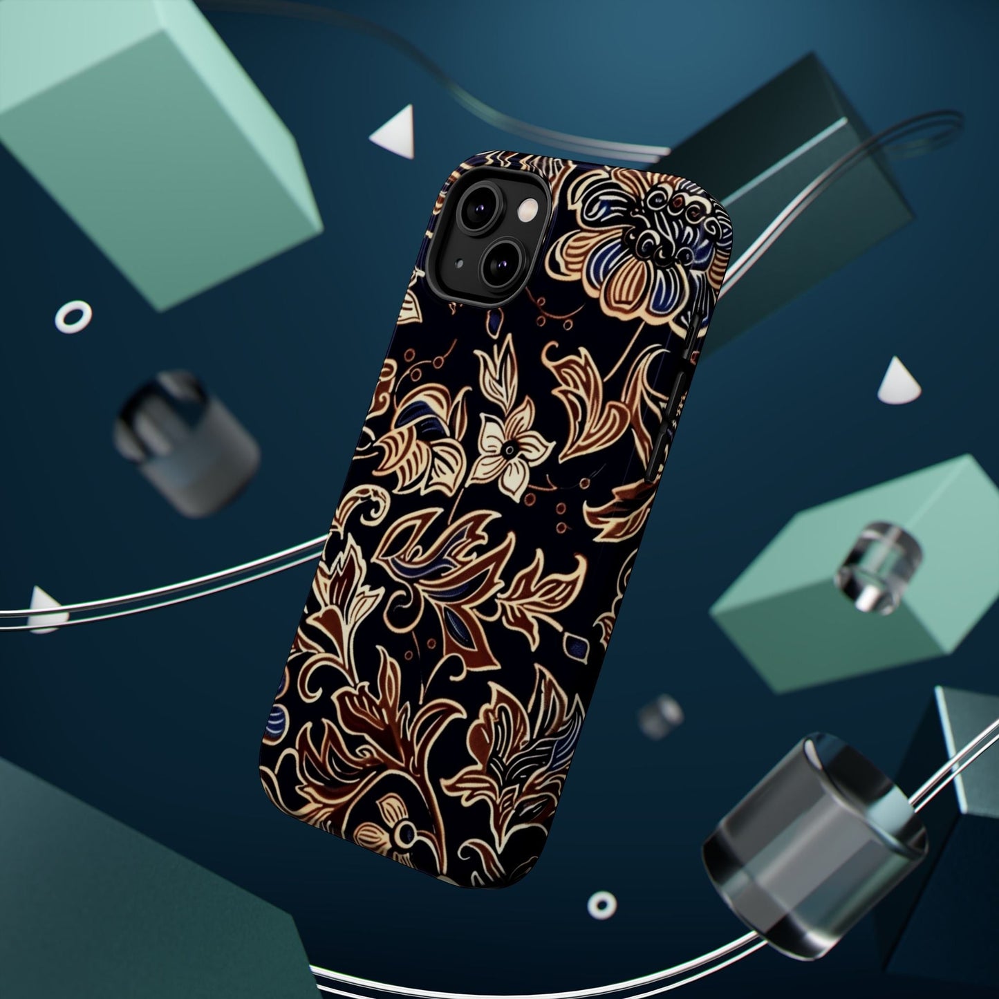 Floral Batik Magnetic Impact - Resistant Phone Case - DIGITAL X