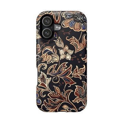Floral Batik Magnetic Impact - Resistant Phone Case - DIGITAL X