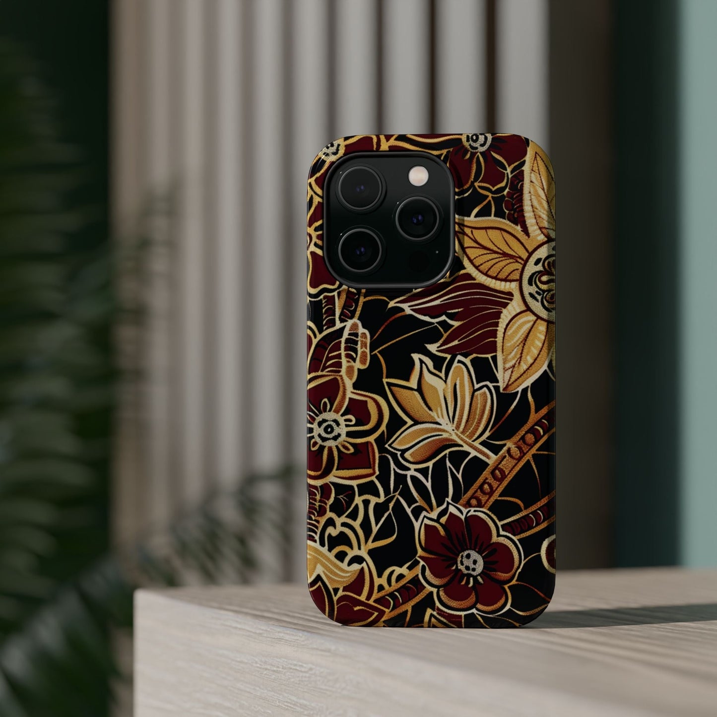 Floral Batik Magnetic Impact - Resistant Phone Case - DIGITAL X