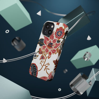 Floral Batik Magnetic Impact - Resistant Phone Case - DIGITAL X