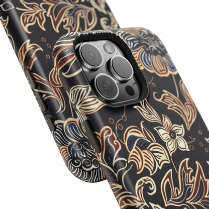 Floral Batik Magnetic Impact - Resistant Phone Case - DIGITAL X