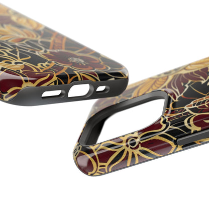 Floral Batik Magnetic Impact - Resistant Phone Case - DIGITAL X