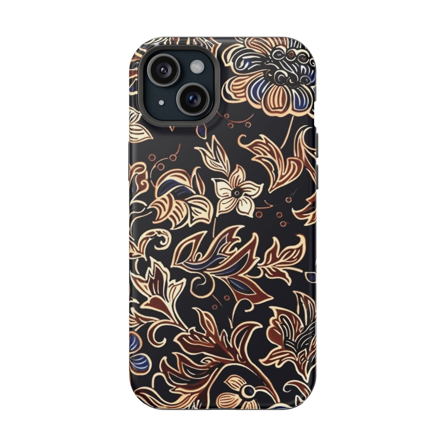 Floral Batik Magnetic Impact - Resistant Phone Case - DIGITAL X