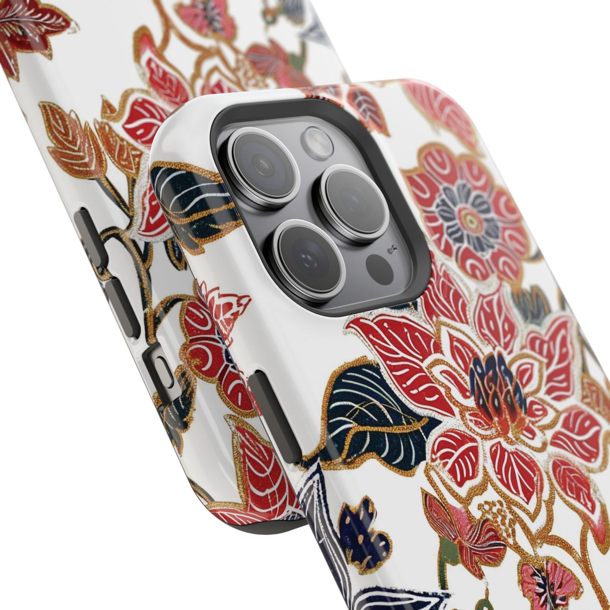 Floral Batik Magnetic Impact - Resistant Phone Case - DIGITAL X