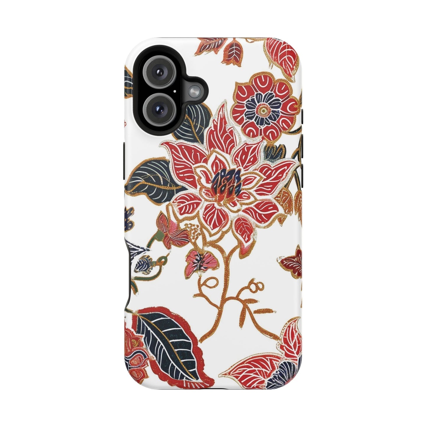 Floral Batik Magnetic Impact - Resistant Phone Case - DIGITAL X