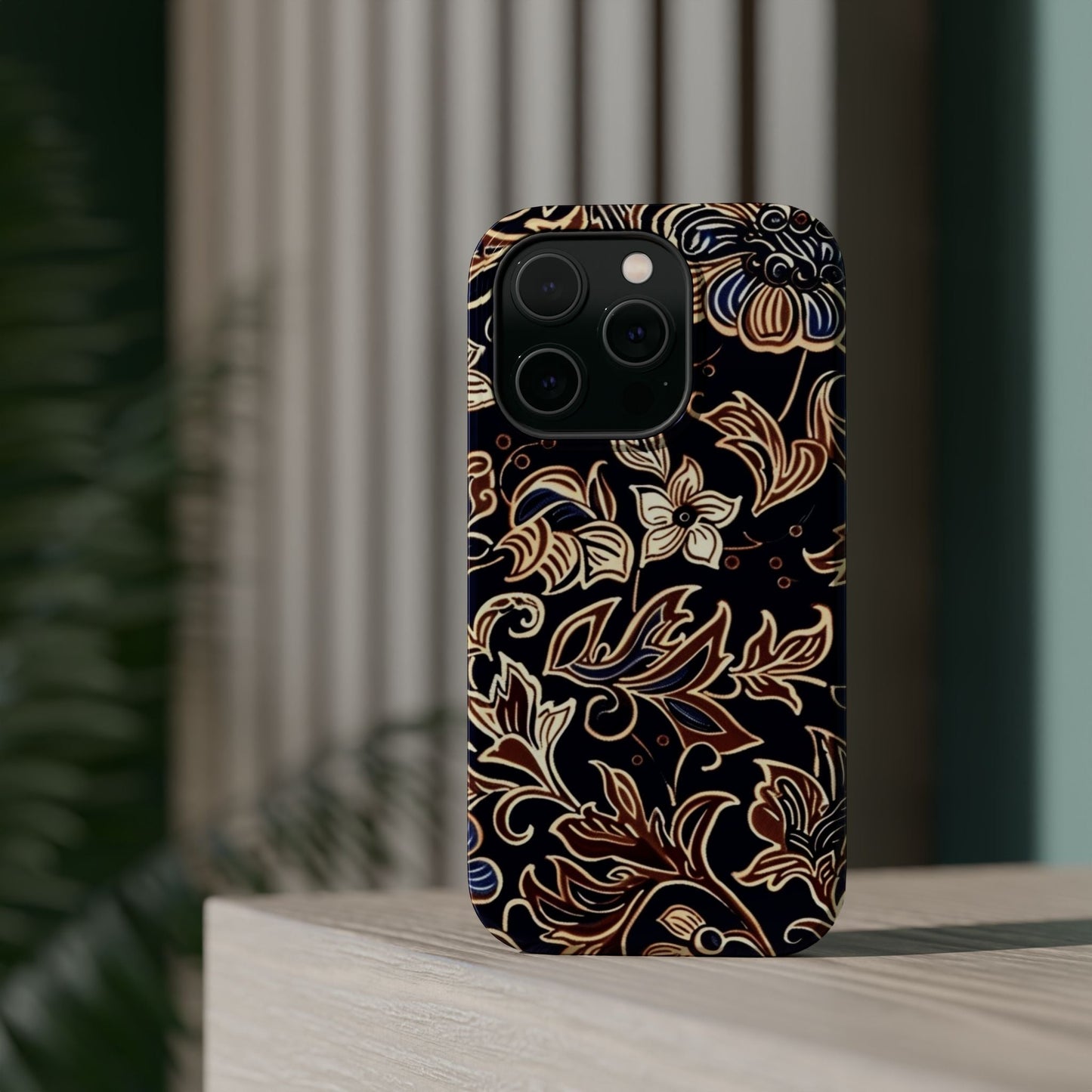 Floral Batik Magnetic Impact - Resistant Phone Case - DIGITAL X