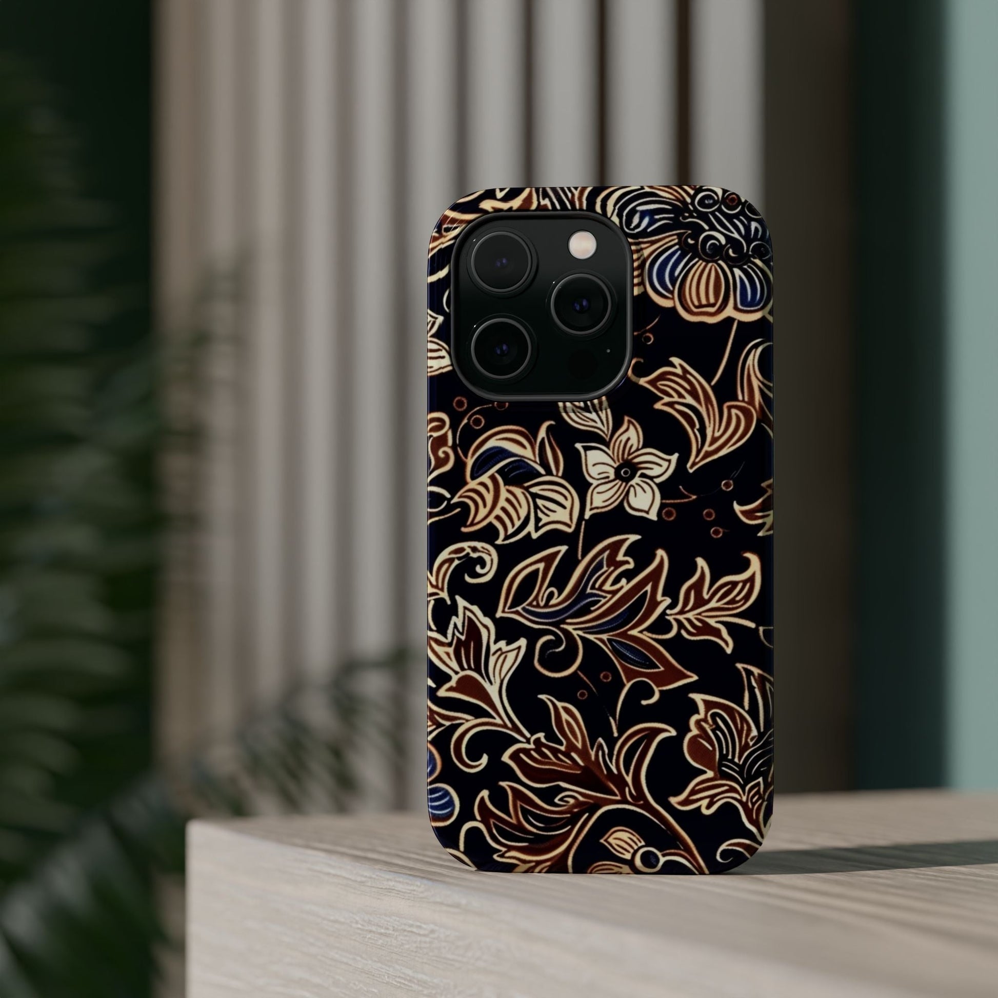 Floral Batik Magnetic Impact - Resistant Phone Case - DIGITAL X