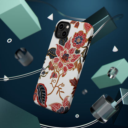 Floral Batik Magnetic Impact - Resistant Phone Case - DIGITAL X