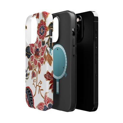 Floral Batik Magnetic Impact - Resistant Phone Case - DIGITAL X