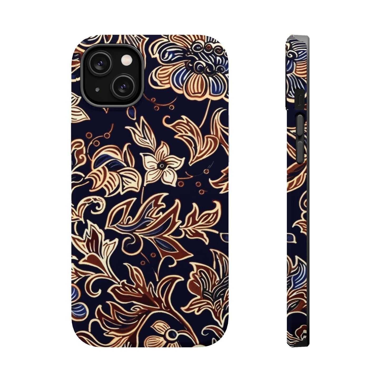Floral Batik Magnetic Impact - Resistant Phone Case - DIGITAL X