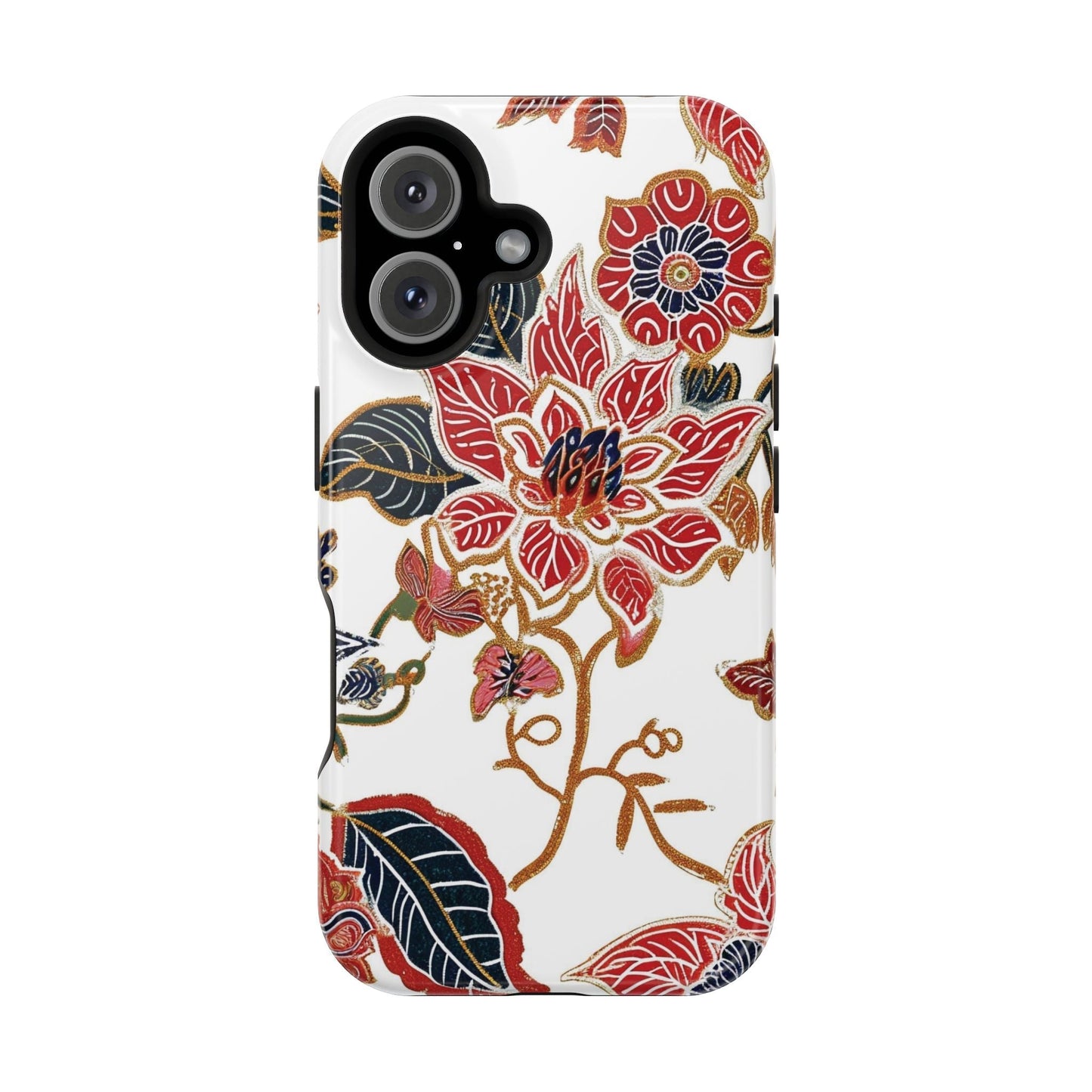 Floral Batik Magnetic Impact - Resistant Phone Case - DIGITAL X