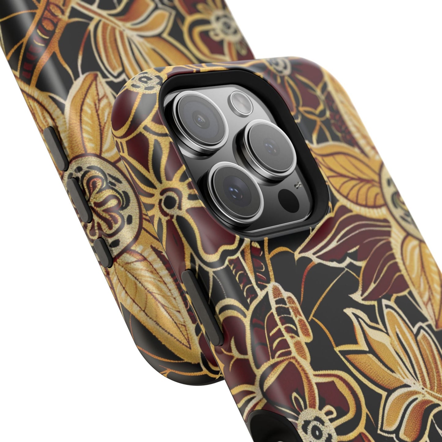 Floral Batik Magnetic Impact - Resistant Phone Case - DIGITAL X