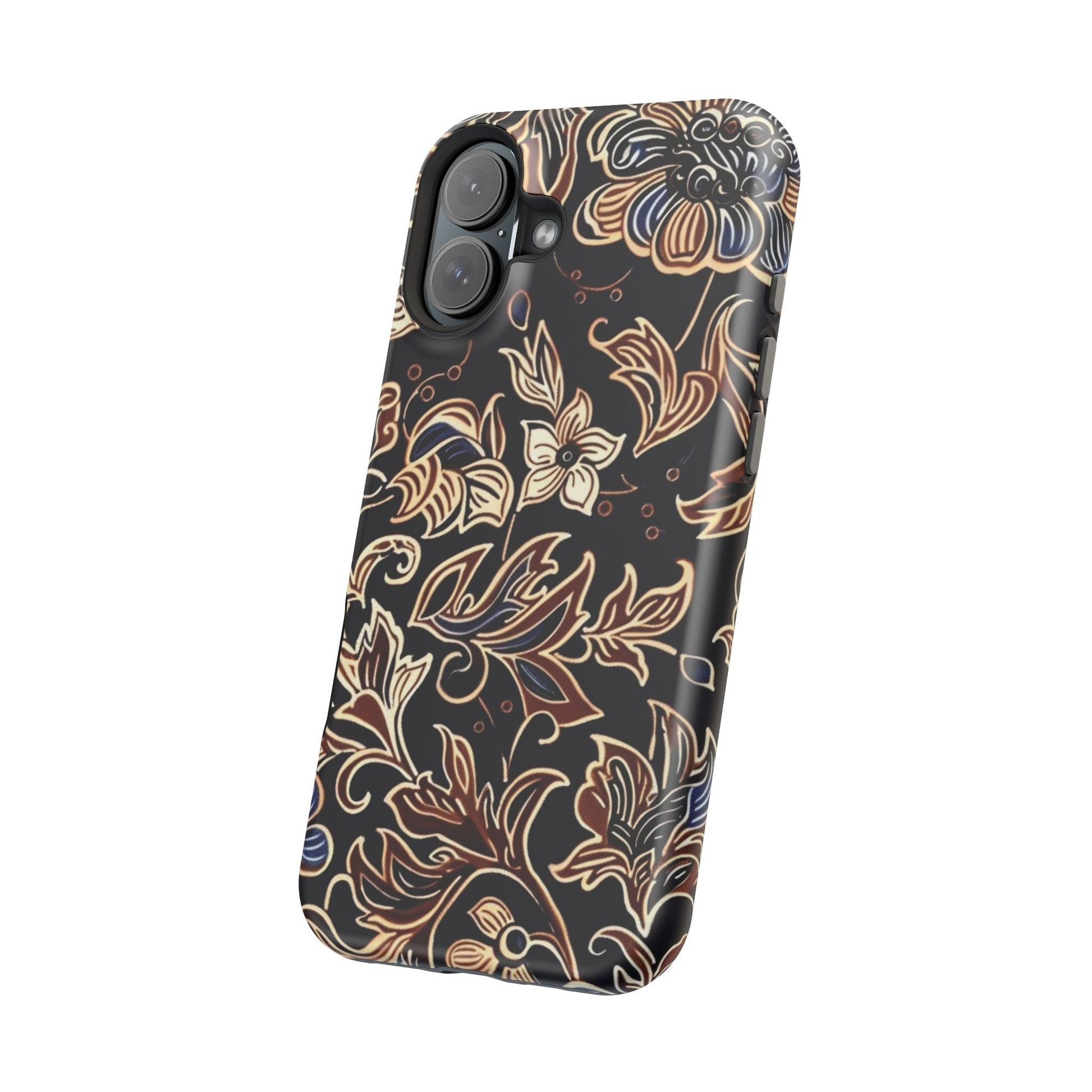 Floral Batik Magnetic Impact - Resistant Phone Case - DIGITAL X