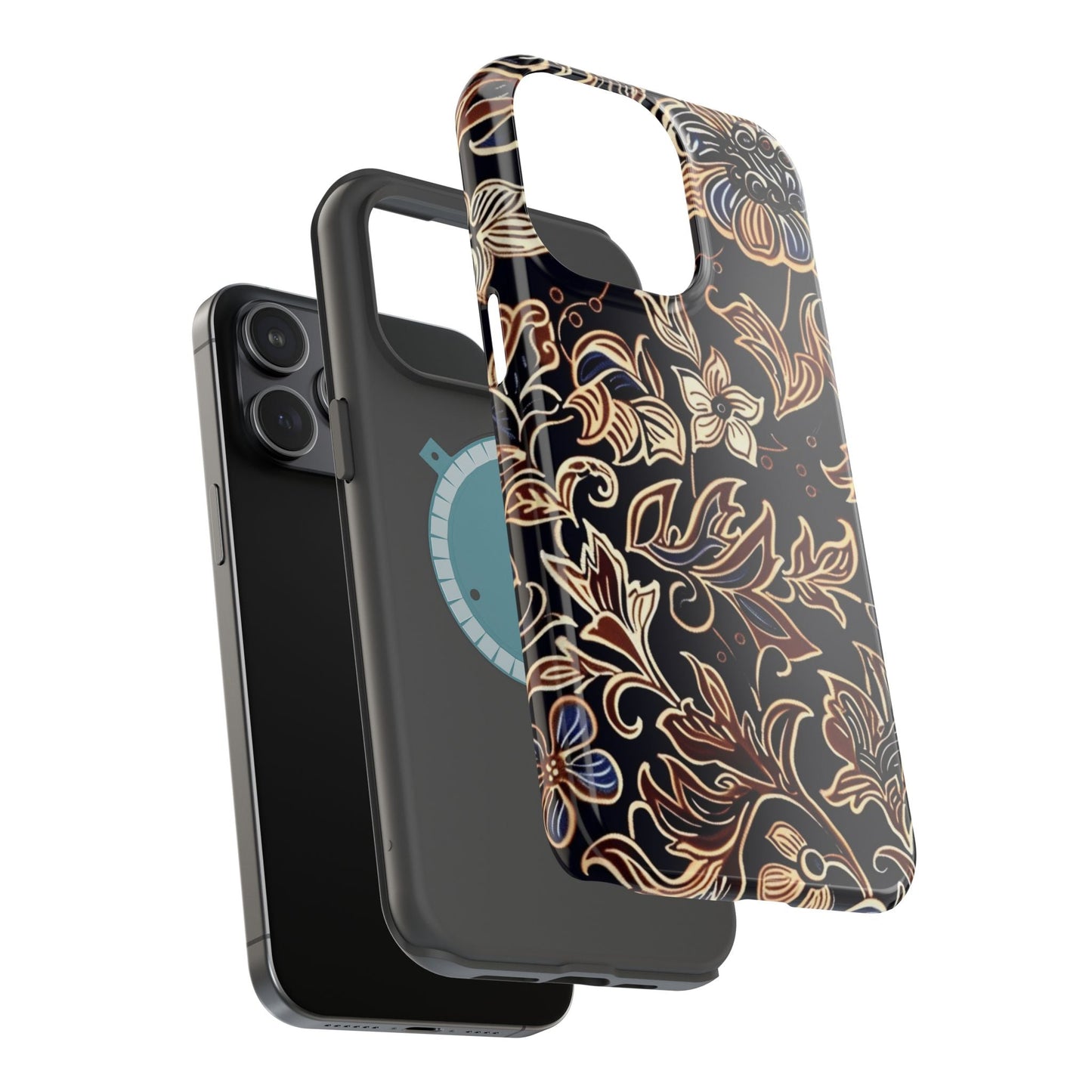 Floral Batik Magnetic Impact - Resistant Phone Case - DIGITAL X