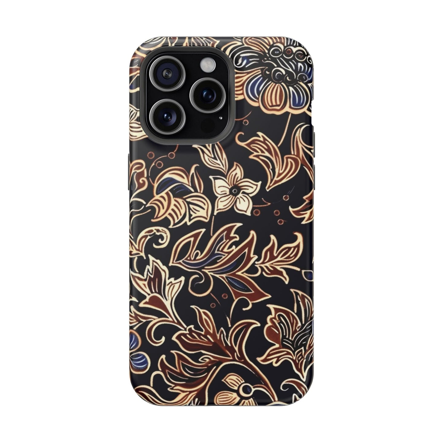 Floral Batik Magnetic Impact - Resistant Phone Case - DIGITAL X