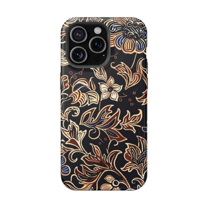 Floral Batik Magnetic Impact - Resistant Phone Case - DIGITAL X
