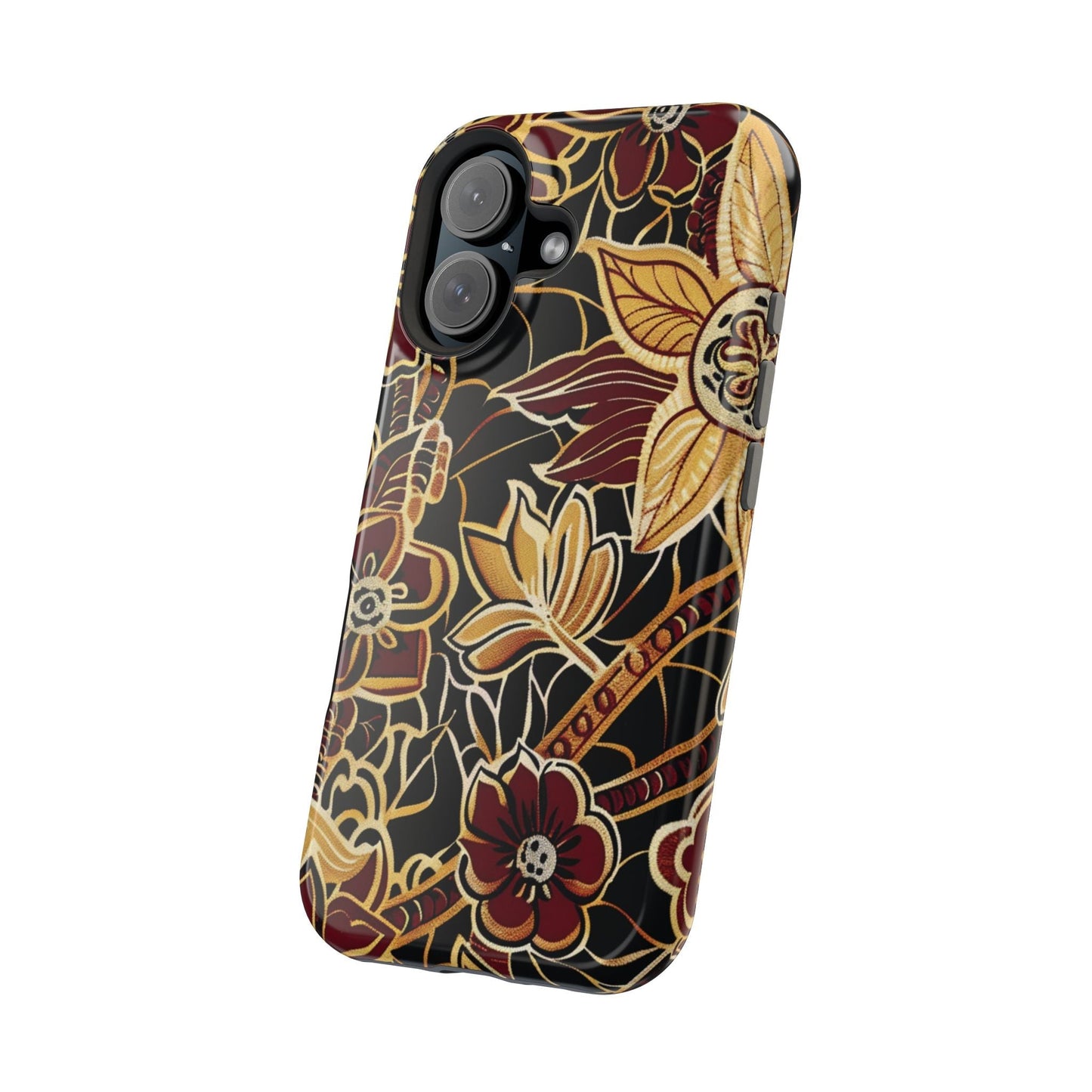 Floral Batik Magnetic Impact - Resistant Phone Case - DIGITAL X