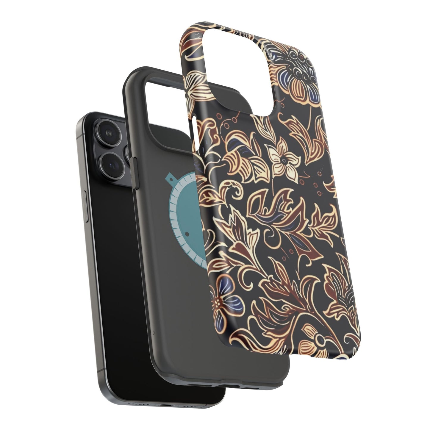 Floral Batik Magnetic Impact - Resistant Phone Case - DIGITAL X