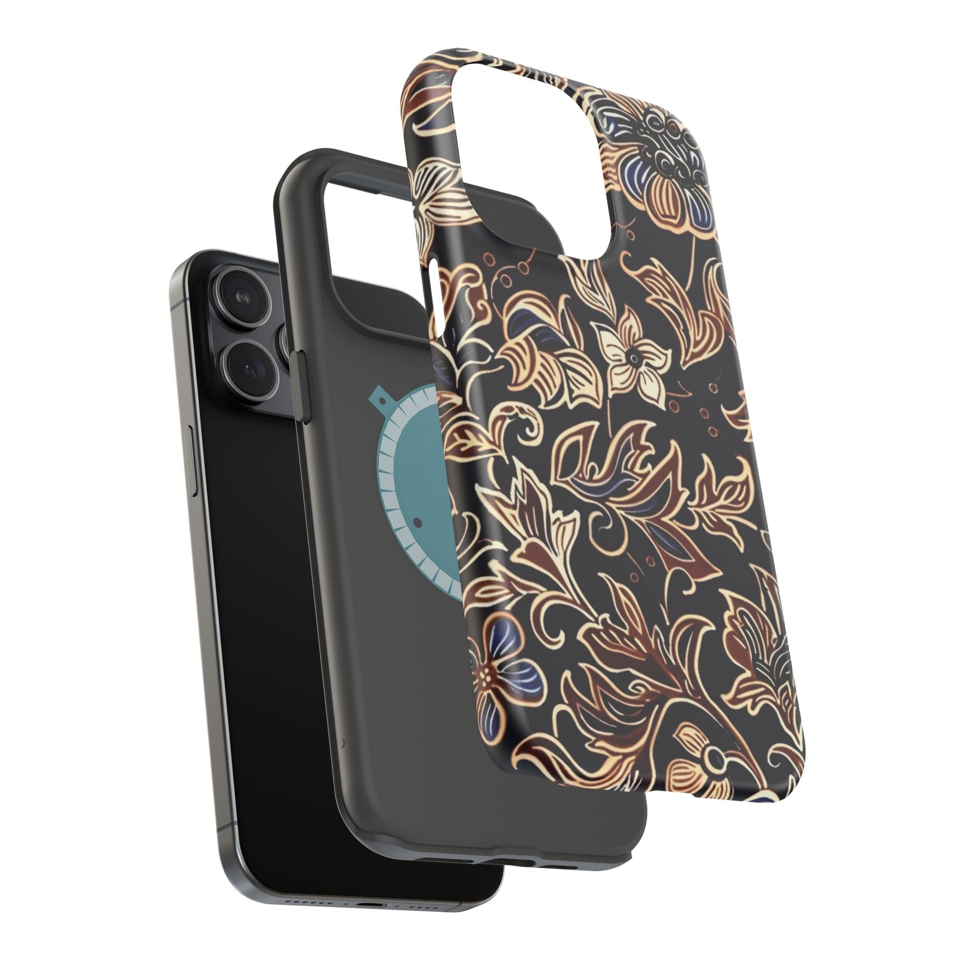 Floral Batik Magnetic Impact - Resistant Phone Case - DIGITAL X